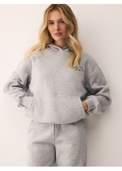 Reserved - Bluza oversize z kapturem - jasnoszary ze sklepu Reserved w kategorii Bluzy damskie - zdjęcie 186698480