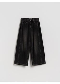 Reserved - Jeansy super wide leg - czarny ze sklepu Reserved w kategorii Spodnie dziewczęce - zdjęcie 186698762