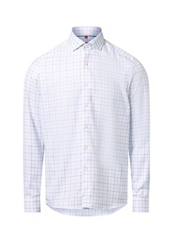 Finshley & Harding Koszula męska - non-iron Mężczyźni Slim Fit Bawełna biały w kratkę ze sklepu vangraaf w kategorii Koszule męskie - zdjęcie 186698962