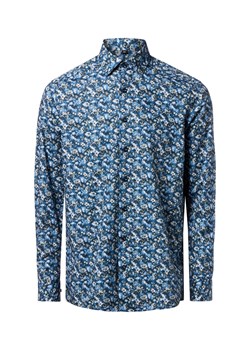 Finshley & Harding Koszula męska - Easy Care Mężczyźni Modern Fit Bawełna granatowy wzorzysty ze sklepu vangraaf w kategorii Koszule męskie - zdjęcie 186698971