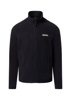 Napapijri Męska kurtka polarowa Mężczyźni Sztuczne włókno granatowy jednolity ze sklepu vangraaf w kategorii Kurtki męskie - zdjęcie 186698973