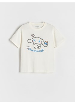 Reserved - T-shirt Cinnamoroll - złamana biel ze sklepu Reserved w kategorii Bluzki dziewczęce - zdjęcie 186701324