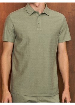 Sinsay - Bawełniana koszulka polo basic - niebieski ze sklepu Sinsay w kategorii T-shirty męskie - zdjęcie 186703004