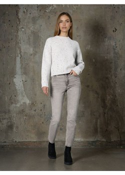 Sinsay - Jeansy straight mid waist - szary ze sklepu Sinsay w kategorii Jeansy damskie - zdjęcie 186703072