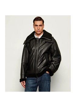 BOSS ORANGE Skórzana kurtka Joglaci | Relaxed fit | shearling ze sklepu Gomez Fashion Store w kategorii Kurtki męskie - zdjęcie 186704003