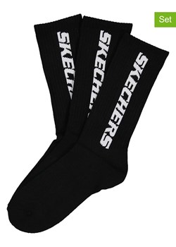 Skechers Skarpety (3 pary) w kolorze czarnym ze sklepu Limango Polska w kategorii Skarpetki męskie - zdjęcie 186706080