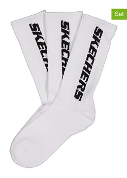 Skechers Skarpety (3 pary) w kolorze białym ze sklepu Limango Polska w kategorii Skarpetki męskie - zdjęcie 186706082