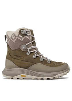 Śniegowce Merrell Siren 4 Thermo Mid Zip Waterproof J037414 Szary ze sklepu eobuwie.pl w kategorii Śniegowce damskie - zdjęcie 186706353
