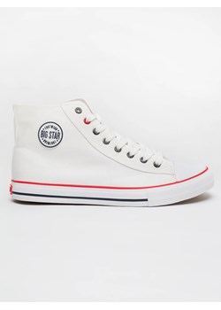 Trampki męskie wysokie białe JJ174602 101 ze sklepu Big Star w kategorii Trampki męskie - zdjęcie 186706940