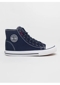 Trampki męskie wysokie granatowe JJ174608 403 ze sklepu Big Star w kategorii Trampki męskie - zdjęcie 186706944