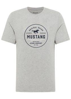 Męski T-Shirt Mustang Style Alex Mid Grey Mélange 1017334 4140 ze sklepu YouNeedit.pl w kategorii T-shirty męskie - zdjęcie 186707932