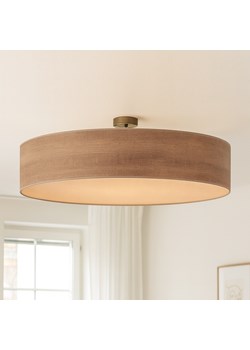 Duża lampa sufitowa do salonu w stylu skandynawskim GRENADA ECO fi - 80 cm ECO - kolor orzechowy ze sklepu Lysne w kategorii Lampy sufitowe - zdjęcie 186708261