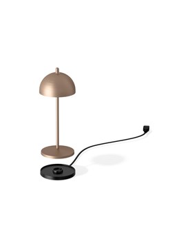 Lampka LED z akumulatorem restauracyjna FIORE MICRO w kolorze szczotkowanego brązu 6 sztuk/komplet ze sklepu Lysne w kategorii Lampy stołowe - zdjęcie 186708274
