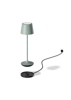 Lampa stołowa LED bezprzewodowa z pilotem LUNA MICRO zielono-szary matowy 6 sztuk/komplet ze sklepu Lysne w kategorii Lampy stołowe - zdjęcie 186708282
