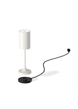 Designerska lampa stołowa led akumulatorowa VINA 200 ceramiczny perłowy biały 6 sztuk/komplet ze sklepu Lysne w kategorii Lampy stołowe - zdjęcie 186708292
