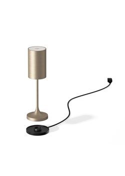 Bezprzewodowa lampa LED do restauracji VINA 200 szczotkowany mosiądz 6 sztuk/komplet ze sklepu Lysne w kategorii Lampy stołowe - zdjęcie 186708293