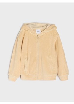 Sinsay - Bluza zip hoodie - beżowy ze sklepu Sinsay w kategorii Bluzy dziewczęce - zdjęcie 186708444