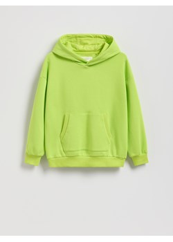 Reserved - Bluza oversize z kapturem - zielony ze sklepu Reserved w kategorii Bluzy chłopięce - zdjęcie 186712390