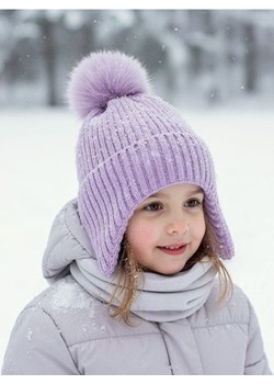 Sinsay - Czapka z pomponem - fioletowy ze sklepu Sinsay w kategorii Czapki dziecięce - zdjęcie 186712914
