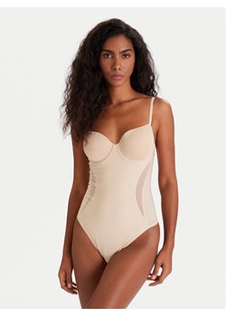 BOSS Body 50535810 Beżowy ze sklepu MODIVO w kategorii Body damskie - zdjęcie 186713173