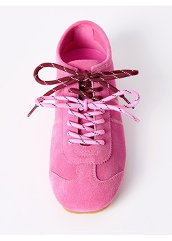 Mohito - Skórzane sneakersy - różowy ze sklepu Mohito w kategorii Buty sportowe damskie - zdjęcie 186714361