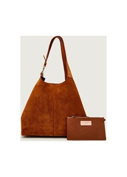 Coccinelle Shopperka + saszetka C-Easy | zamsz ze sklepu Gomez Fashion Store w kategorii Torby Shopper bag - zdjęcie 186715394