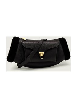 Coccinelle Skórzana torebka na ramię BEAT | shearling ze sklepu Gomez Fashion Store w kategorii Listonoszki - zdjęcie 186715411