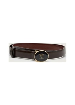 Pinko Skórzany pasek ROUND ENAMEL ze sklepu Gomez Fashion Store w kategorii Paski damskie - zdjęcie 186715453