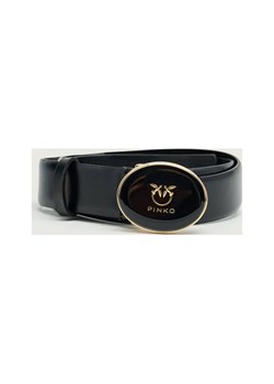 Pinko Skórzany pasek ROUND ENAMEL H2,8 ze sklepu Gomez Fashion Store w kategorii Paski damskie - zdjęcie 186715454