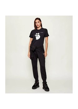 Karl Lagerfeld T-shirt IKON AQUARELLE | Regular Fit ze sklepu Gomez Fashion Store w kategorii Bluzki damskie - zdjęcie 186715480