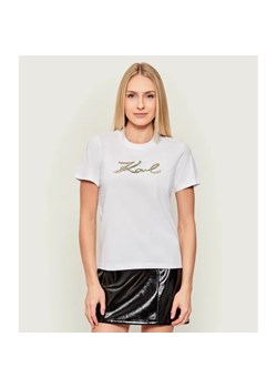 Karl Lagerfeld T-shirt | Regular Fit ze sklepu Gomez Fashion Store w kategorii Bluzki damskie - zdjęcie 186715533