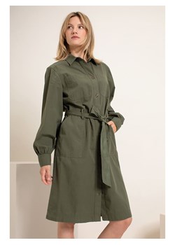 Josephine & Co Sukienka w kolorze khaki - id: 13599391 - marki Josephine & Co - 186716252 Josephine & Co Sukienka w kolorze khaki ze sklepu Limango Polska w kategorii Sukienki - zdjęcie 186716252