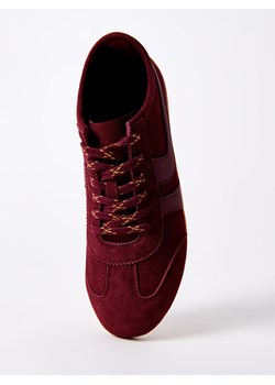 Mohito - Skórzane bordowe sneakersy - kasztanowy - id: 858GQ-83X - marki Mohito - 186717064 Mohito - Skórzane bordowe sneakersy - kasztanowy ze sklepu Mohito w kategorii Buty sportowe damskie - zdjęcie 186717064