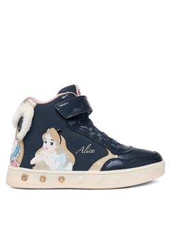 Sneakersy Geox J Skylin Girl J468WG 011KN C4256 S Granatowy - id: 0000304070044 - marki Geox - 186718122 Sneakersy Geox J Skylin Girl J468WG 011KN C4256 S Granatowy ze sklepu eobuwie.pl w kategorii Buty sportowe dziecięce - zdjęcie 186718122