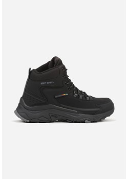 Czarne Buty Trekkingowe Trapery z Technologią Soft Shell Atike ze sklepu born2be.pl w kategorii Buty trekkingowe męskie - zdjęcie 186719661