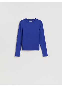 Reserved - Longsleeve z modalem - niebieski - id: 416GA-54X - marki Reserved - 186719751 Reserved - Longsleeve z modalem - niebieski ze sklepu Reserved w kategorii Bluzki damskie - zdjęcie 186719751
