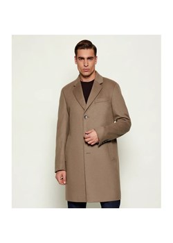 BOSS BLACK Wełniany płaszcz H-Hyde-254 | z dodatkiem kaszmiru ze sklepu Gomez Fashion Store w kategorii Płaszcze męskie - zdjęcie 186720830