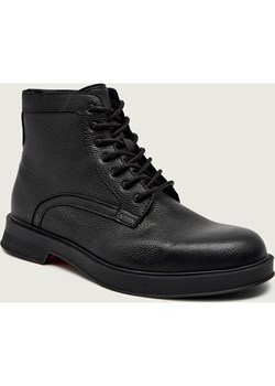 HUGO Skórzane buty wysokie Lenner_halb_grlt ze sklepu Gomez Fashion Store w kategorii Buty zimowe męskie - zdjęcie 186720842
