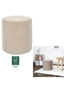 THE HOME DECO FACTORY Puf w kolorze szarobrązowym - wys. 35 x Ø 35 cm ze sklepu Limango Polska w kategorii Pufy i siedziska - zdjęcie 186722352