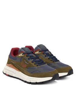 Sneakersy Aeronautica Militare 252SC0318UCT04248 Zielony ze sklepu eobuwie.pl w kategorii Buty sportowe męskie - zdjęcie 186723083