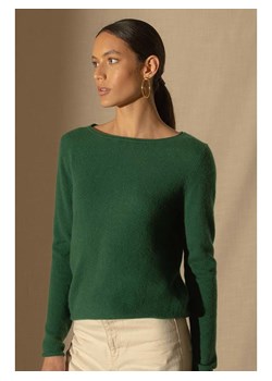 Perfect Cashmere Kaszmirowy sweter &quot;Megan&quot; w kolorze zielonym ze sklepu Limango Polska w kategorii Swetry damskie - zdjęcie 186723642