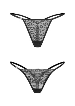 Stringi Obsessive Clara 2-pack thong czarny ze sklepu kontri.pl w kategorii Majtki damskie - zdjęcie 186724401