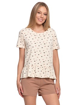 Piżama Moraj PDD2900-005 beige ze sklepu kontri.pl w kategorii Piżamy damskie - zdjęcie 186724430