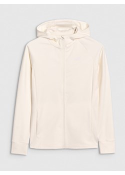 Damska bluza treningowa 4F 4FRSS25TFSWF467 - biała ze sklepu Sportstylestory.com w kategorii Bluzy damskie - zdjęcie 186725590
