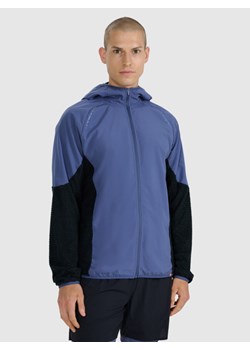Męska bluza do biegania w terenie 4F 4FWAW25TFSWM582 - niebieska ze sklepu Sportstylestory.com w kategorii Bluzy męskie - zdjęcie 186725840