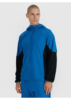 Męska bluza do biegania w terenie 4F 4FWAW25TFSWM582 - niebieska ze sklepu Sportstylestory.com w kategorii Bluzy męskie - zdjęcie 186725851
