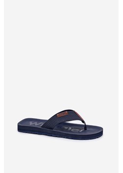 Męskie Klapki Granatowe WRANGLER ZANE FLIPFLOP MEN LOW 20251044.24H ze sklepu ZAZOO w kategorii Klapki męskie - zdjęcie 186726834