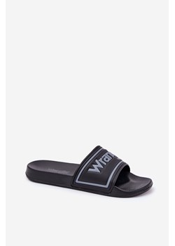 Męskie Klapki Czarne WRANGLER AVERELL SLIDER MEN LOW 20251042.25Y ze sklepu ZAZOO w kategorii Klapki męskie - zdjęcie 186726990