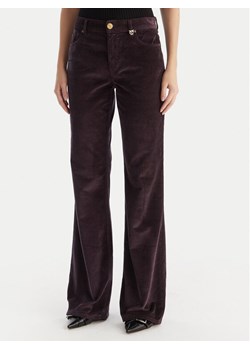 PINKO Spodnie materiałowe Old Velvet 105662 A2WS Fioletowy Regular Fit ze sklepu MODIVO w kategorii Spodnie damskie - zdjęcie 186729404