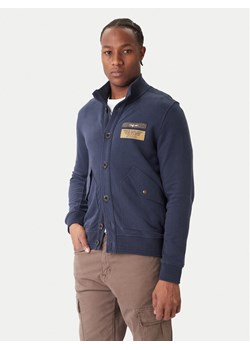 Aeronautica Militare Bluza 252FE2072UF00669 Granatowy Regular Fit ze sklepu MODIVO w kategorii Bluzy męskie - zdjęcie 186729482